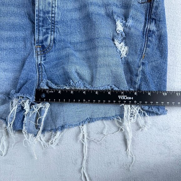 Old Navy OG Cut Off Shorts Secret Smooth Pockets High Rise Women's Blue Size 18 - Picture 7 of 8